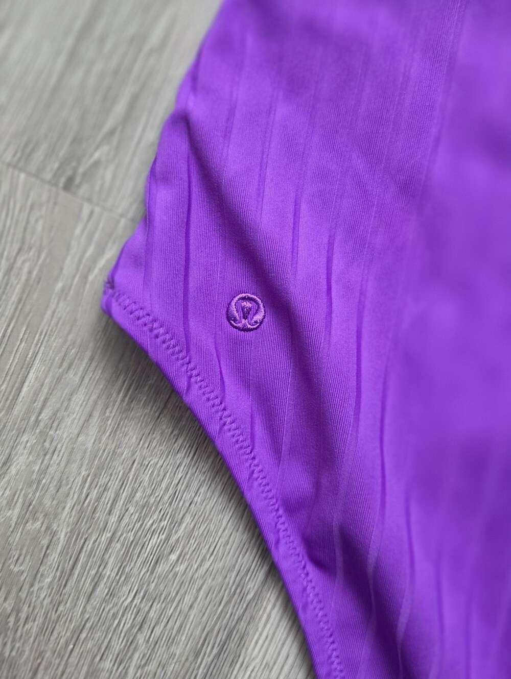 Lululemon Atomic Purple V-Neck Ribbed One-Piece Swimsuit No Size Dot - Picture 7 of 9